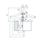 CH-B / Inner Tong / 4-arm