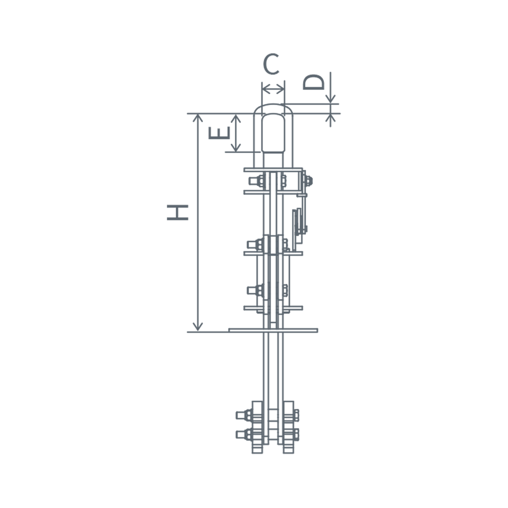 CH-M / Inner Tong / 2-arm