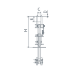 CH-M / Inner Tong / 2-arm