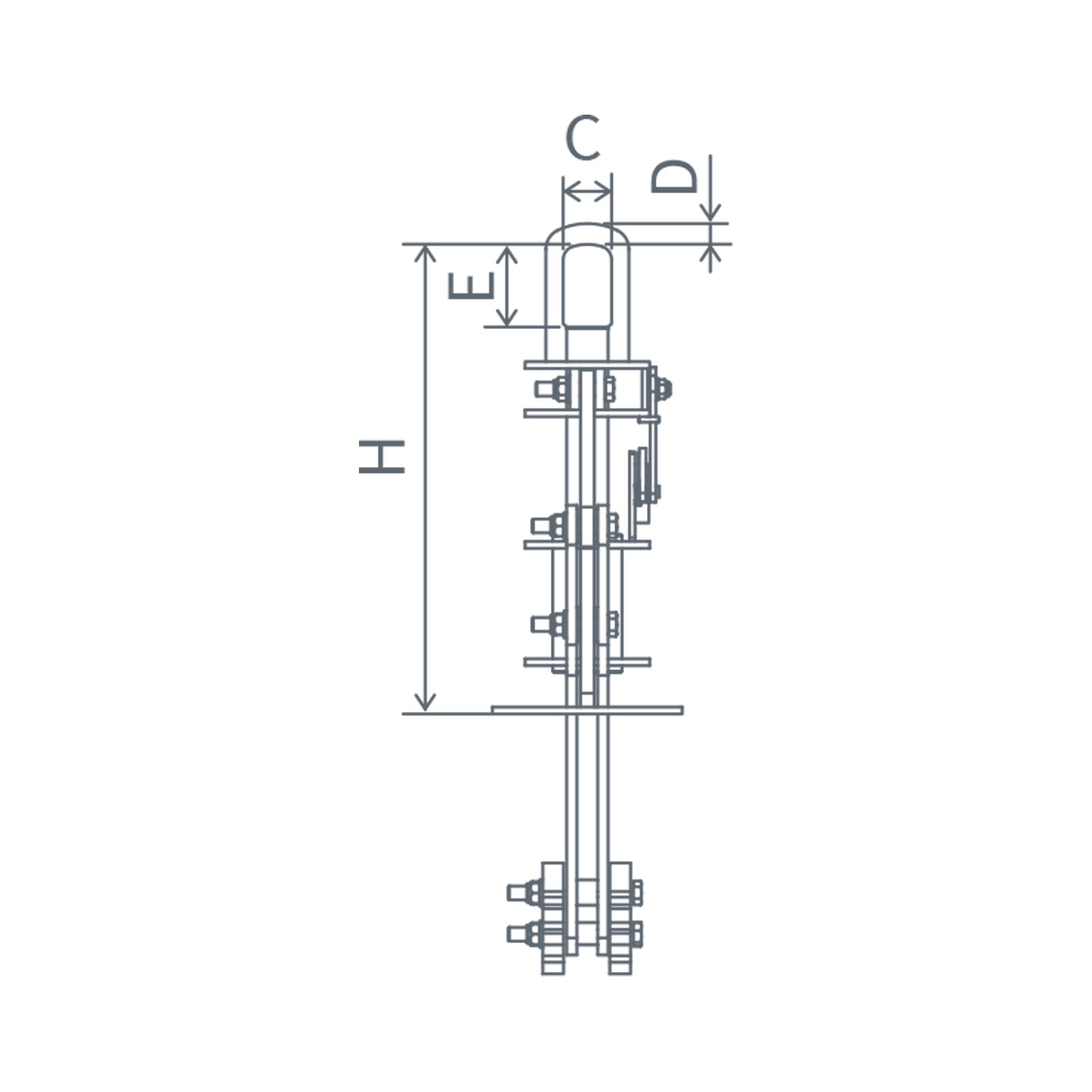 CH-M / Inner Tong / 2-arm