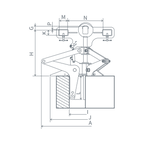 CH-NV / Inner Tong w. Forklift Attachement