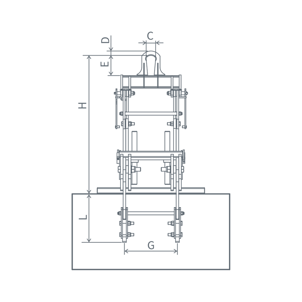 CH-T / Outer Tong / 4-arm