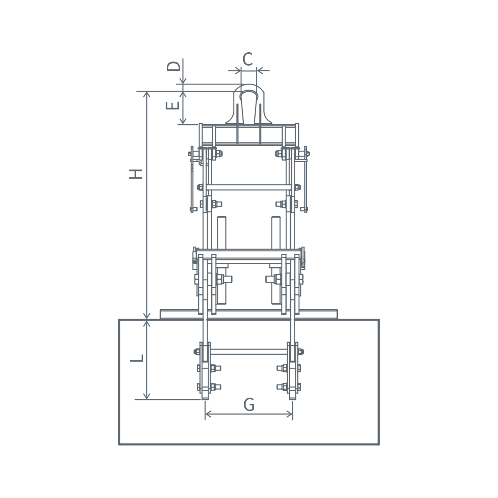 CH-T / Outer Tong / 4-arm