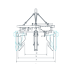 CH-A / Outer Tong w. Forklift Attachement