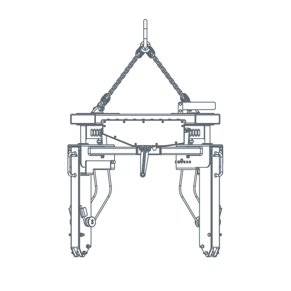 CH-A / Outer Tong w. Forklift Attachement