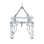 CH-A / Outer Tong w. Forklift Attachement