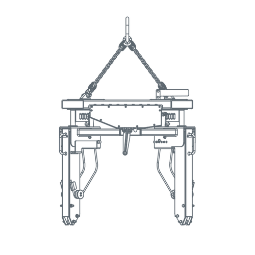 CH-A / Outer Tong w. Forklift Attachement