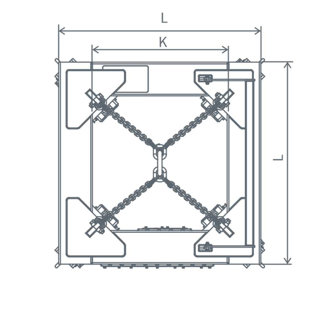 CH-A / Outer Tong w. Forklift Attachement
