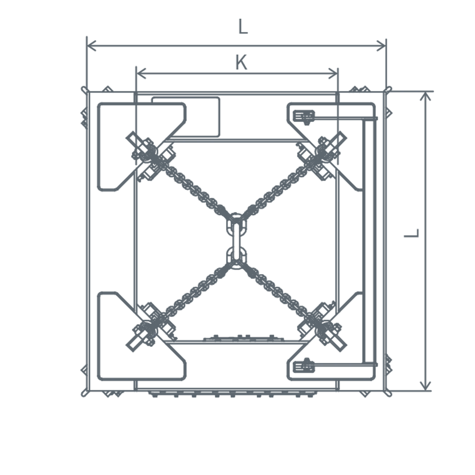 CH-A / Outer Tong w. Forklift Attachement